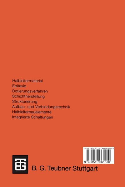 Produktbild: Einf&uuml;hrung in die Halbleitertechnologie