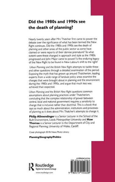 Produktbild: Urban Planning and the British New Right