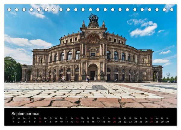 Produktbild: Dresden, das Florenz an der Elbe (Tischkalender 2026 DIN A5 quer), CALVENDO Monatskalender