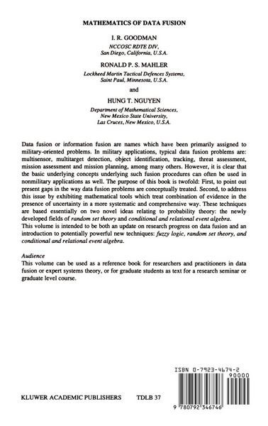 Produktbild: Mathematics of Data Fusion