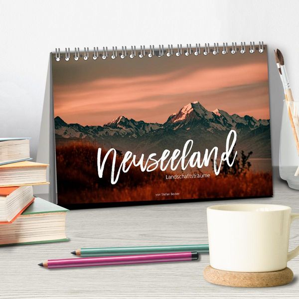 Produktbild: Neuseeland - Landschaftstr&auml;ume (Tischkalender 2026 DIN A5 quer), CALVENDO Monatskalender