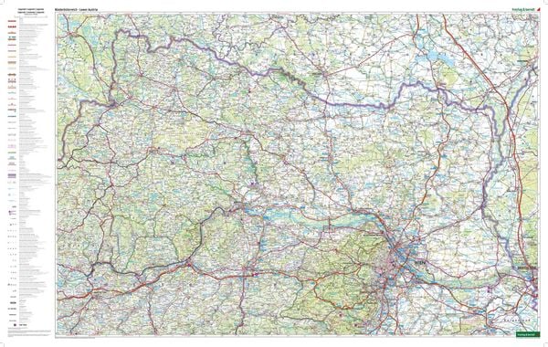 Produktbild: Freytag & berndt Stra&szlig;enkarte Nieder&ouml;sterreich 1:150.000