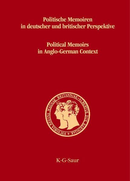 Produktbild: Politische Memoiren in deutscher und britischer Perspektive