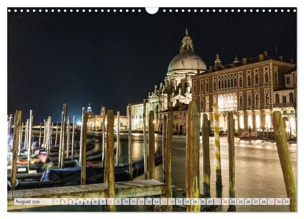Produktbild: Stilles Venedig wenn es Nacht wird (Wandkalender 2026 DIN A3 quer), CALVENDO Monatskalender
