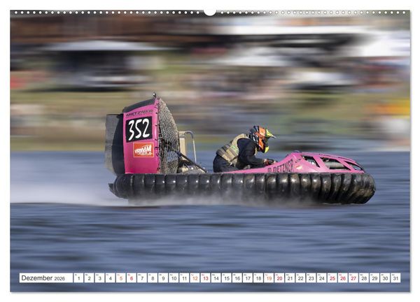 Produktbild: Hovercraft Formel 1 Weltmeisterschaft (hochwertiger Premium Wandkalender 2026 DIN A2 quer), Kunstdruck in Hochglanz