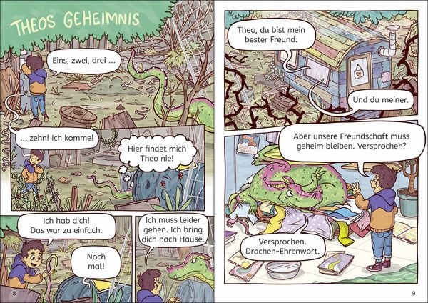 Produktbild: Lesel&ouml;wen Comics 1. Klasse - Entf&uuml;hrung im Drachenwald