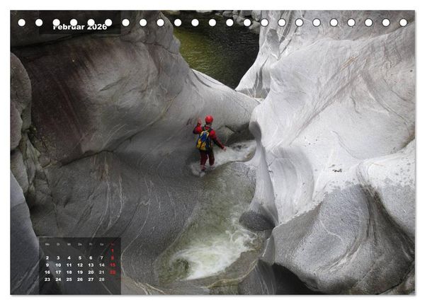 Produktbild: Abenteuer Canyoning (Tischkalender 2026 DIN A5 quer), CALVENDO Monatskalender