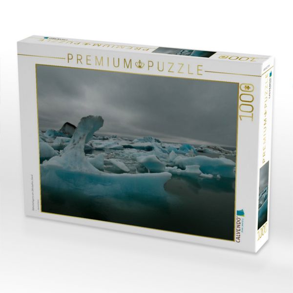 Produktbild: CALVENDO Puzzle Gletscherlagune von J&ouml;kulsarlon, Island | 1000 Teile Lege-Gr&ouml;&szlig;e 64x48cm Foto-Puzzle f&uuml;r gl&uuml;ckliche Stunden