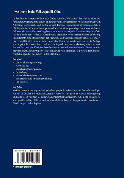 Produktbild: Investment in der Volksrepublik China