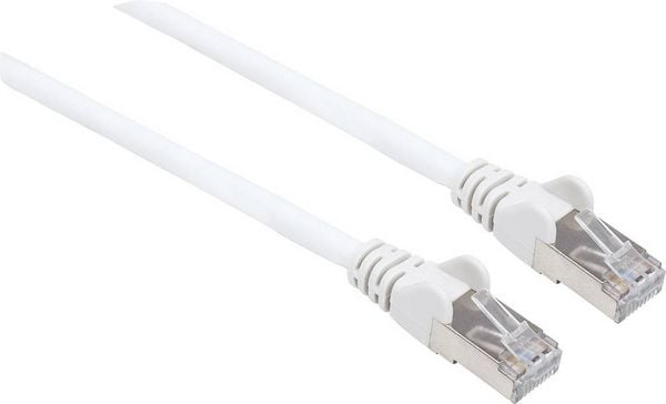 Produktbild: Intellinet 741385 RJ45 Patchkabel CAT 6a (Rohkabel CAT 7) S/FTP 2.00 m Wei&szlig; Halogenfrei 1 St.