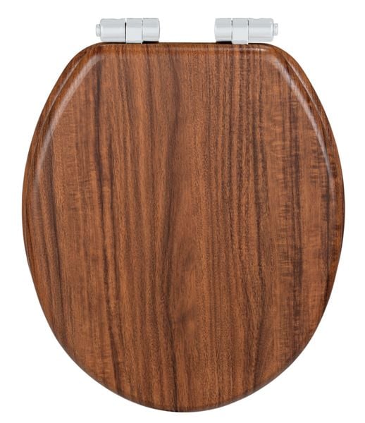 WC-Sitz Chestnut Braun, aus MDF