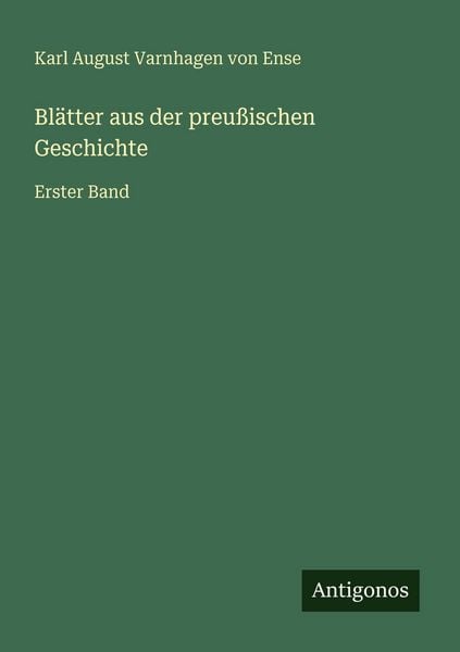 Produktbild: Bl&auml;tter aus der preu&szlig;ischen Geschichte