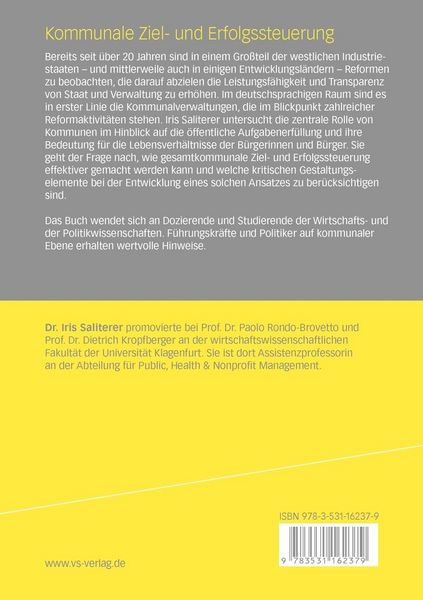 Produktbild: Kommunale Ziel- und Erfolgssteuerung
