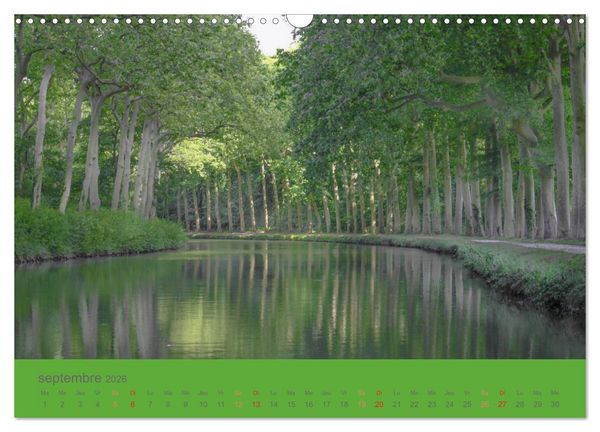 Produktbild: Croisi&egrave;re sur le Canal du Midi (Calendrier mural 2026 DIN A3 vertical), CALVENDO calendrier mensuel