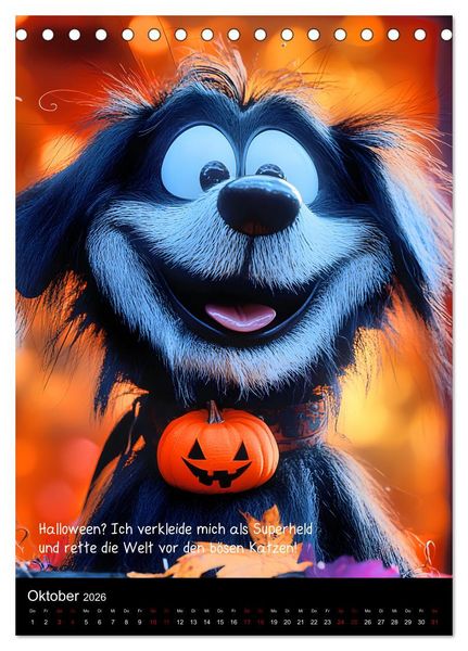 Produktbild: Good morning dog (Tischkalender 2026 DIN A5 hoch), CALVENDO Monatskalender