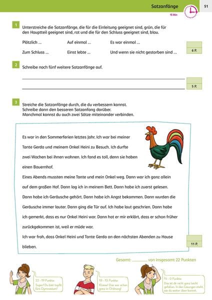 Produktbild: Klett Sicher ins Gymnasium 15-Minuten-Kurztests Deutsch 4. Klasse