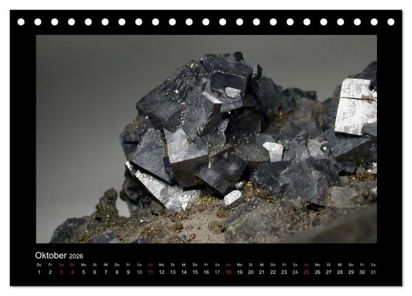 Produktbild: Mineralien aus dem Sauerland (Tischkalender 2026 DIN A5 quer), CALVENDO Monatskalender