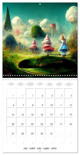 Produktbild: Alice's magic road (Wall Calendar 2026 12 &times; 12 Inch) CALVENDO 12 Month Wall Calendar