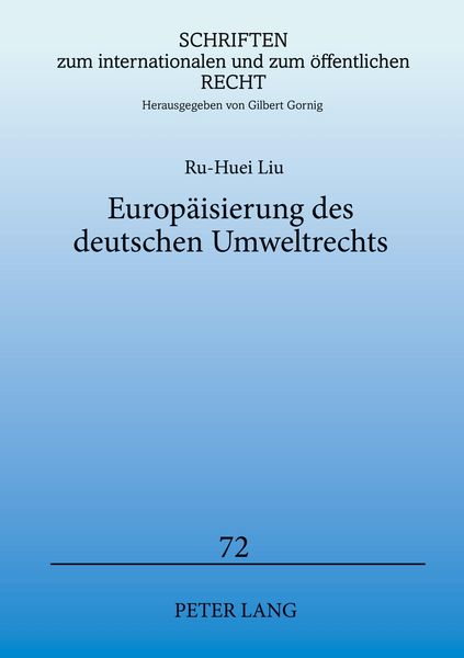 Produktbild: Europ&auml;isierung des deutschen Umweltrechts