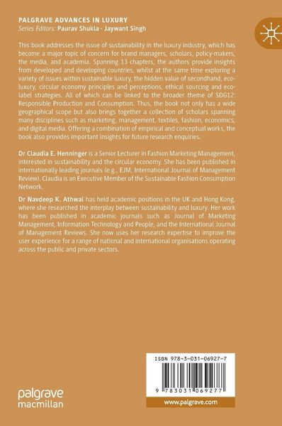 Produktbild: Sustainable Luxury