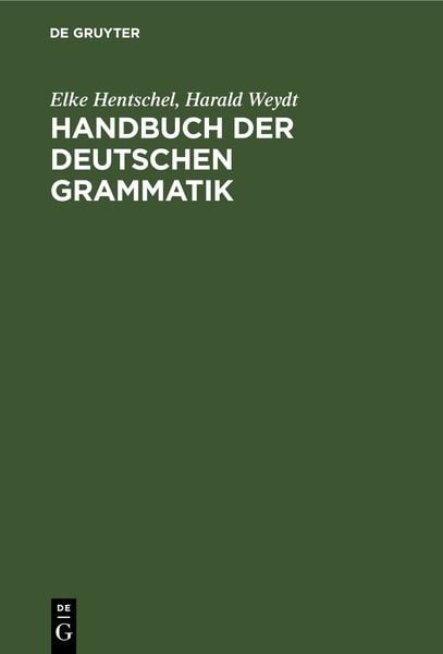 Produktbild: Handbuch der deutschen Grammatik