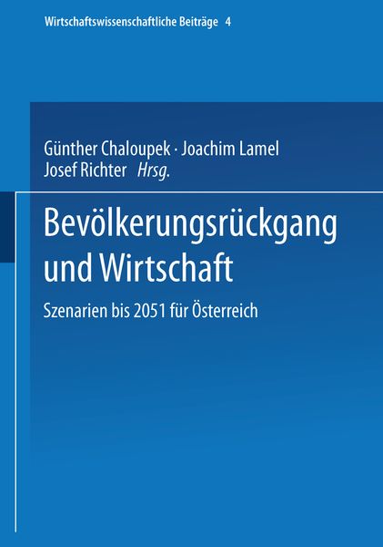 Produktbild: Bev&ouml;lkerungsr&uuml;ckgang und Wirtschaft