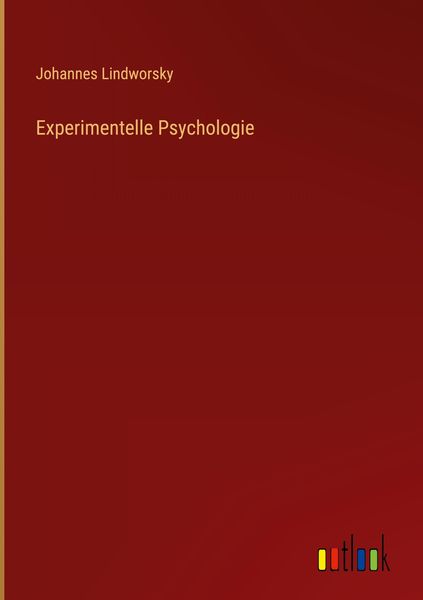 Produktbild: Experimentelle Psychologie