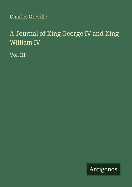 Produktbild: A Journal of King George IV and King William IV