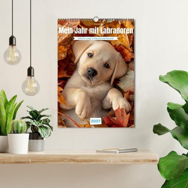 Produktbild: Mein Jahr mit Labradoren (Wandkalender 2027 DIN A3 hoch), CALVENDO Monatskalender