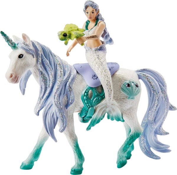 Produktbild: schleich&reg; 42509 Meerjungfrau auf Meereseinhorn