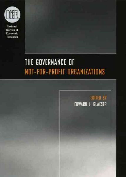 Produktbild: Glaeser, E: Governance of Not-for-Profit Organizations