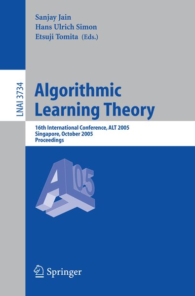 Produktbild: Algorithmic Learning Theory