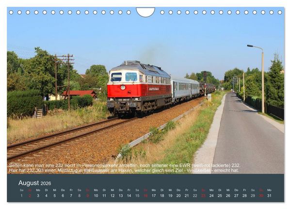 Produktbild: Mit Diesellokomotiven quer durch die Lausitz - 2026 (Wandkalender 2026 DIN A4 quer), CALVENDO Monatskalender