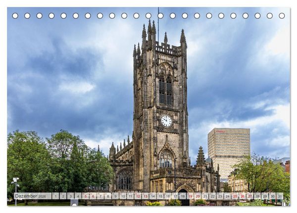 Produktbild: Faszination Manchester (Tischkalender 2026 DIN A5 quer), CALVENDO Monatskalender