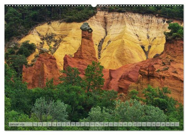 Produktbild: Provence von Christian Heeb (hochwertiger Premium Wandkalender 2026 DIN A2 quer), Kunstdruck in Hochglanz