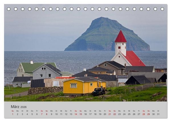 Produktbild: F&auml;r&ouml;er Inseln 2026 (Tischkalender 2026 DIN A5 quer), CALVENDO Monatskalender
