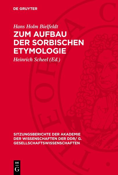 Produktbild: Zum Aufbau der sorbischen Etymologie