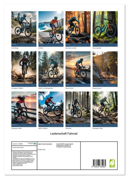 Produktbild: Leidenschaft Fahrrad (Wandkalender 2026 DIN A3 hoch), CALVENDO Monatskalender
