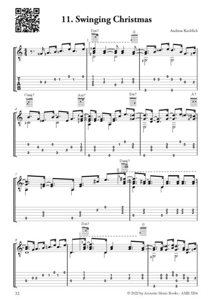 Produktbild: Knoblich, Andreas: Swinging Christmas.Weihnachtslieder f&uuml;r Gitarre im Bossa-Swing-Stil.