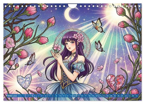Produktbild: Shōnen-Abenteuer und Shōjo-Romantik - Ein Manga-Kalender f&uuml;r Herz und Seele (Wandkalender 2026 DIN A4 quer), CALVENDO Monatskalender
