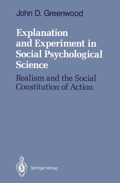 Produktbild: Explanation and Experiment in Social Psychological Science