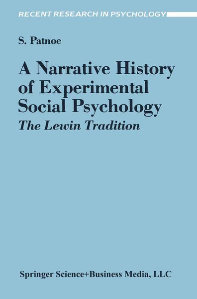 Produktbild: A Narrative History of Experimental Social Psychology