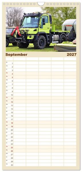 Produktbild: Familienplaner 2027 - Universalmotorger&auml;te Eine Stern-Parade mit 5 Spalten (Wandkalender, 21 x 45 cm) CALVENDO