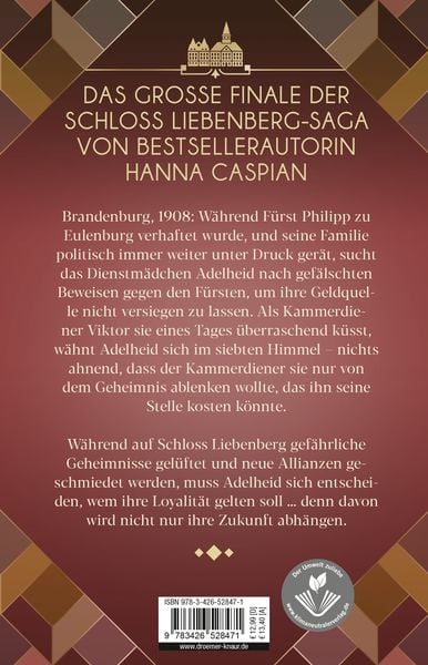 Produktbild: Schloss Liebenberg. Hinter dem goldenen Schatten