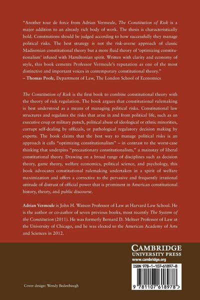 Produktbild: The Constitution of Risk