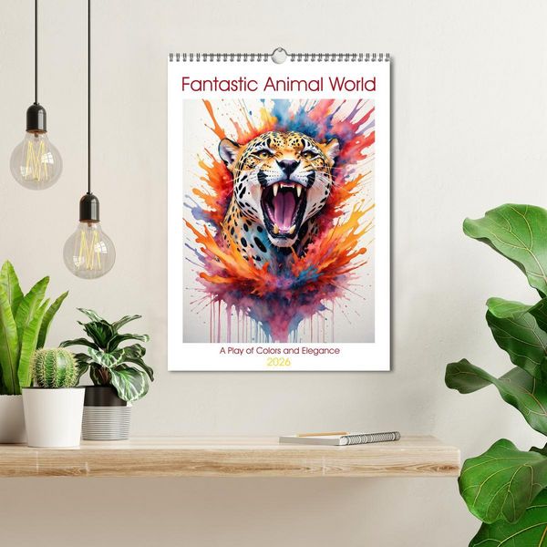 Produktbild: Fantastic Animal World: A Play of Colors and Elegance (Wall Calendar 2026 DIN A3 portrait), CALVENDO 12 Month Wall Calendar