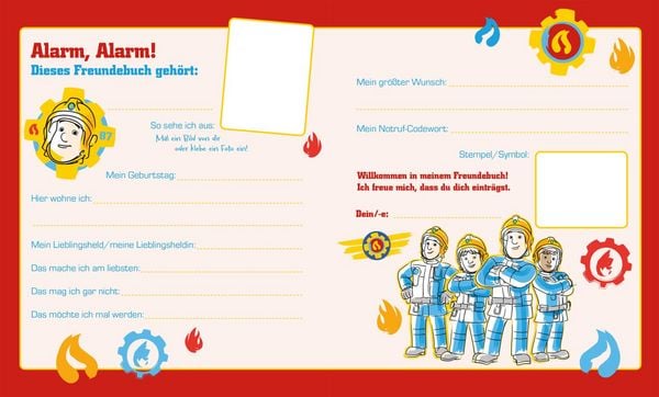 Produktbild: Feuerwehrmann Sam: Feuerwehrmann Sam: Mein cooles Freundebuch