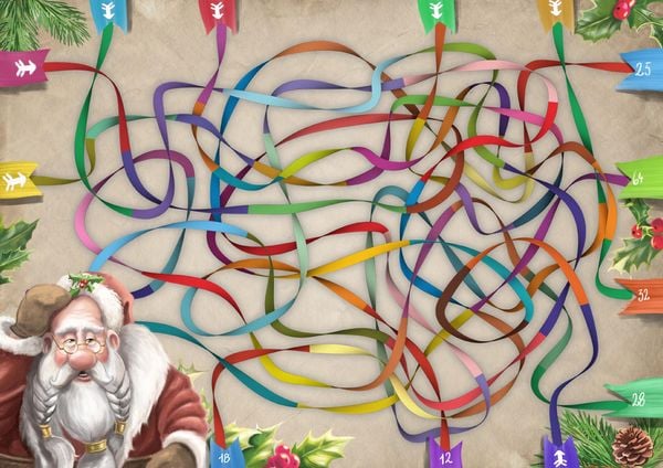Produktbild: Das kleine Böse Rätselbuch - 24 fiese Weihnachtslabyrinthe (Das kleine Böse Buch)