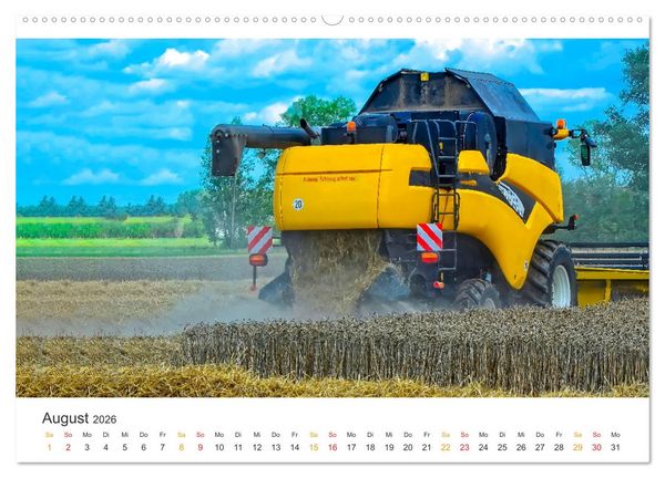 Produktbild: M&auml;hdrescher - tolle Momente (Wandkalender 2026 DIN A2 quer), CALVENDO Monatskalender