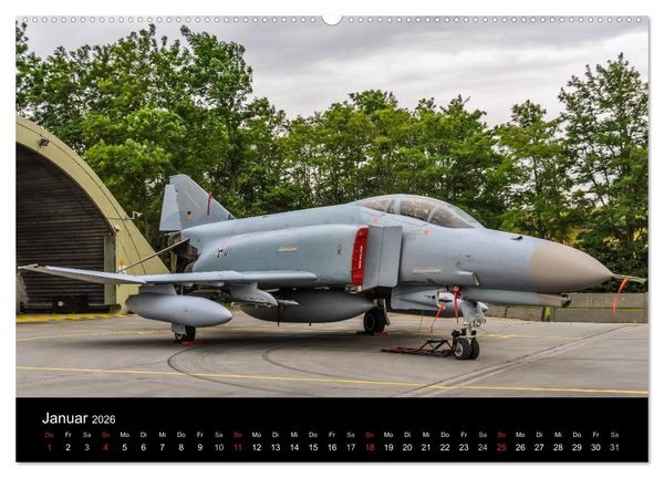 Produktbild: Phantoms bei der Luftwaffe (hochwertiger Premium Wandkalender 2026 DIN A2 quer), Kunstdruck in Hochglanz